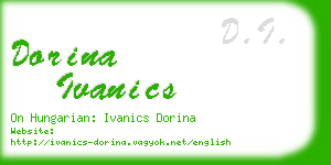 dorina ivanics business card